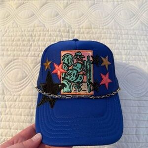 Blue Cap with Star Design